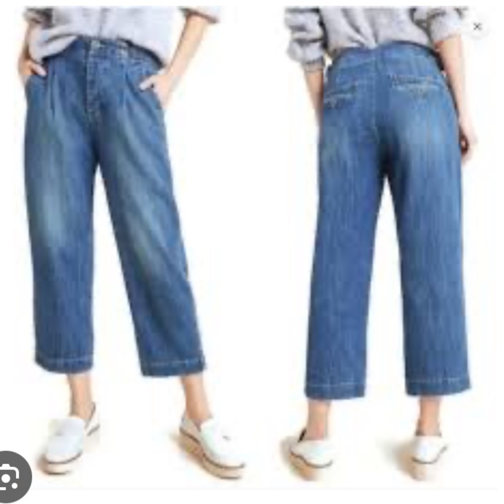 Pilcro Anthropologie Jeans Sz 30P Wide Leg 27 inseam